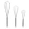 Classic Cuisine 3-Pack Stainless Steel Dishwasher Safe Wire Whisks